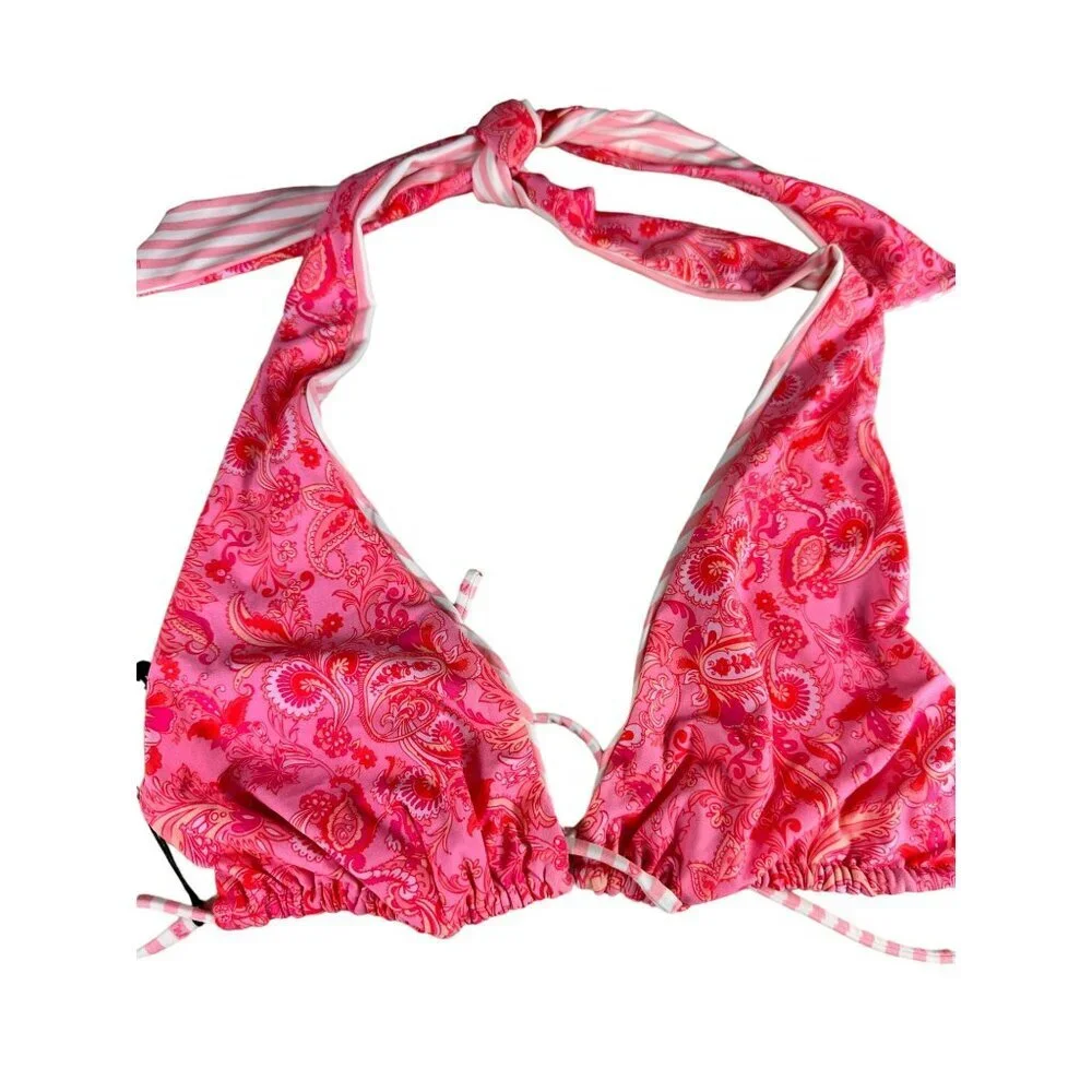 VDM Revolve Pink‎ Fuchsia Reversible Bikini Top Size XXL